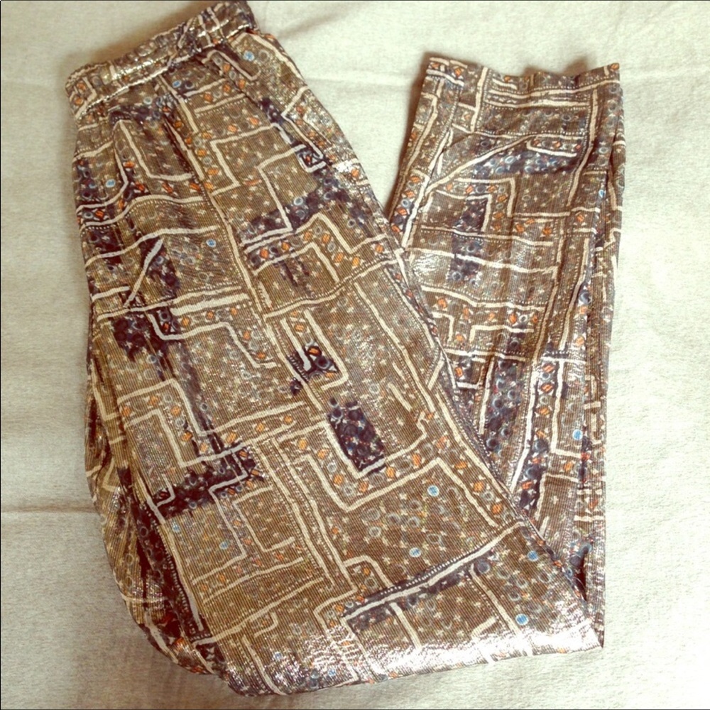 Isabel Marant x H&M silk and metallic pants